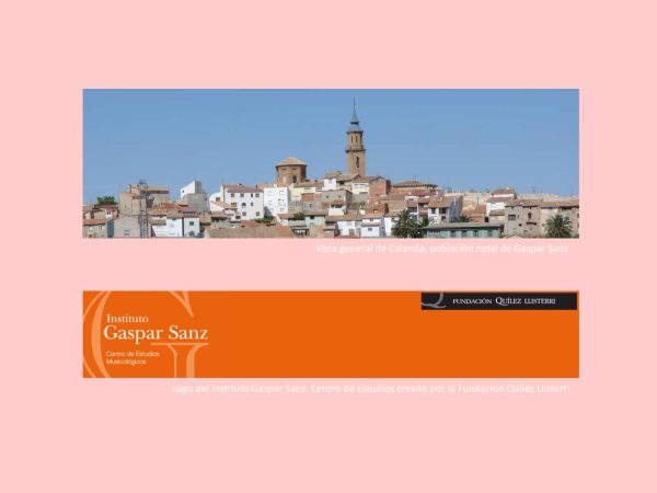 Vista general de Calanda y logo IGS